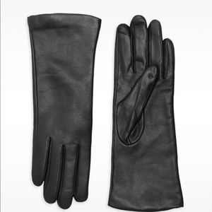 Leather Cashmere Lined Tech Gloves